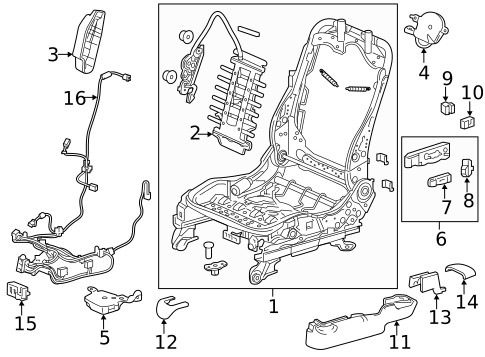 Power Seats for 2020 Acura MDX #0