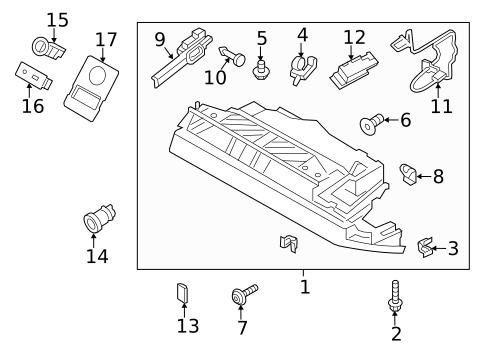 Glove Box for 2020 Porsche Panamera #1