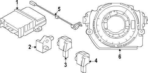 Air Bag Components for 2022 BMW X1 #1