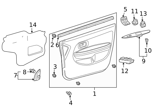 Rear Door for 2004 Scion xA #2