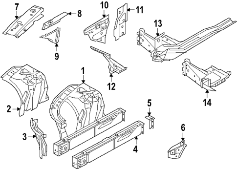 Inner Structure & Rails for 2025 BMW M5 #0