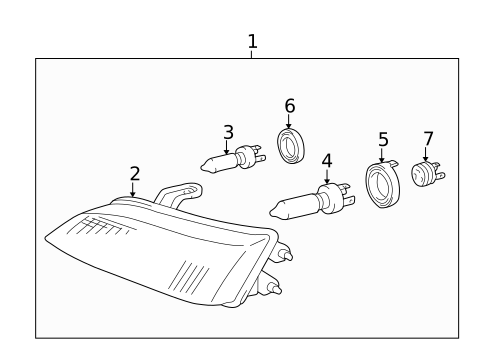 Headlamp Components for 1999 Lexus ES300 #0