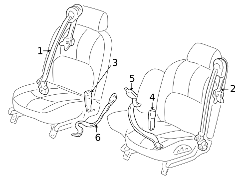 Seat Belt for 2001 Buick LeSabre #0