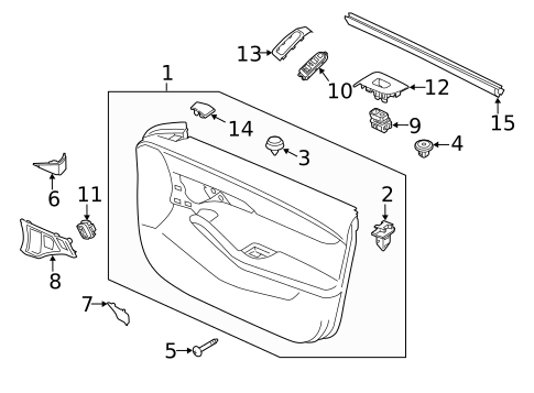 Interior Trim - Front Door for 2022 Mazda 3 #1