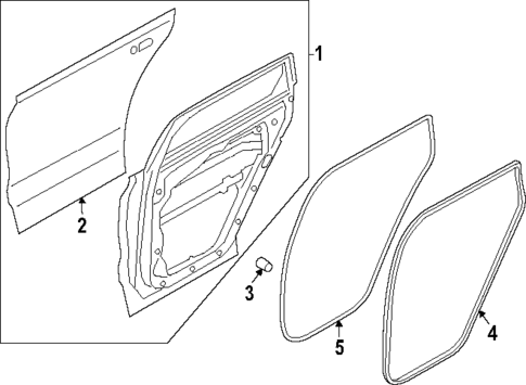 Door & Components for 2025 Hyundai Santa Fe #0