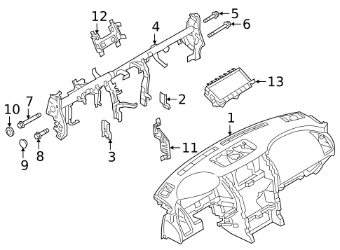 Instrument Panel for 2020 INFINITI QX80 #0