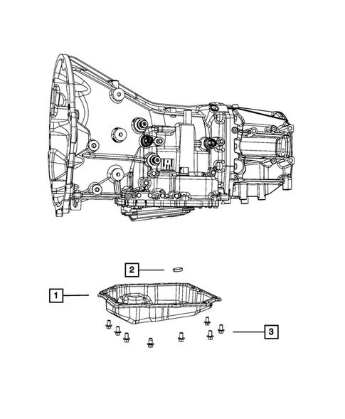 Case, Extension, Oil Pan, and Indicator (Dipstick) for 2010 Jeep Liberty #6