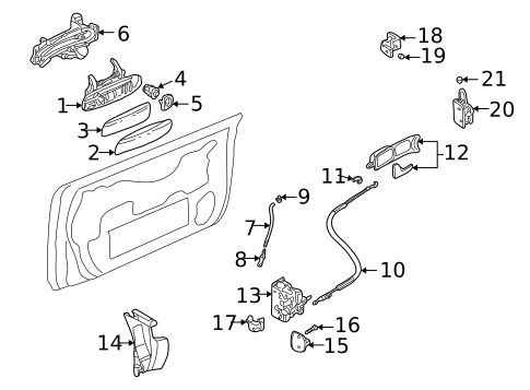 Lock & Hardware for 2005 Audi A4 Quattro #4