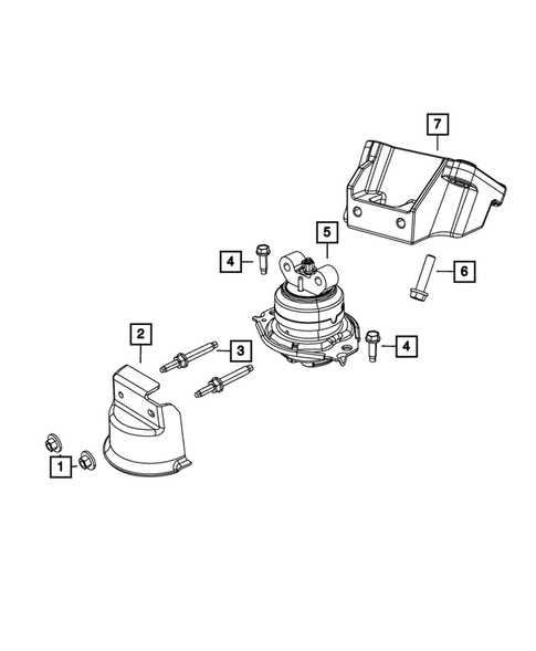 Engine Mounting for 2012 Chrysler 300 #3