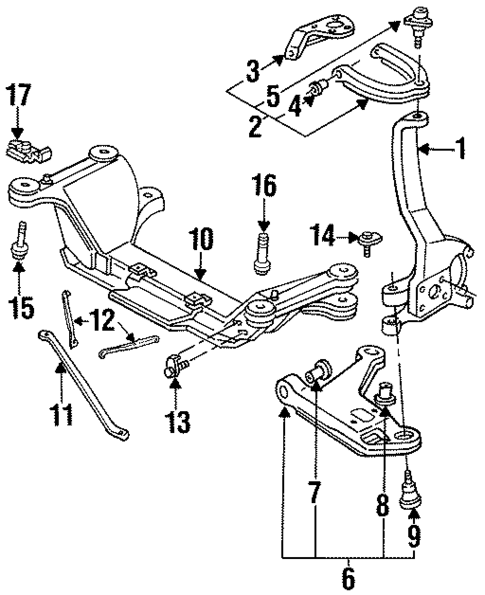 Suspension Components for 1995 Pontiac Firebird #0