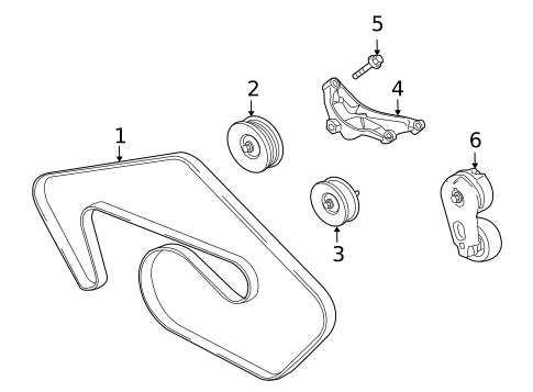 Belts & Pulleys for 2013 Jaguar XK #0