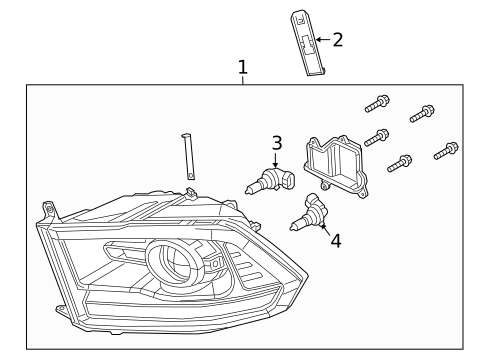 Headlamp Components for 2014 Ram 1500 #1