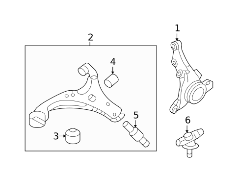 Suspension Components for 2008 Kia Optima #1