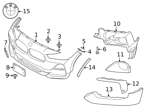 Bumper & Components - Front for 2021 BMW X2 #1