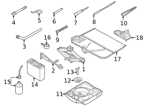 Jack & Components for 2017 Audi Q3 #0