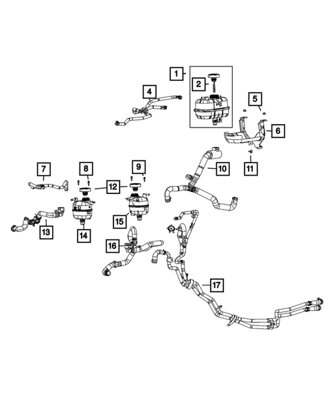 Engine Coolant Reservoir (Bottle) for 2022 Jeep Wrangler #2