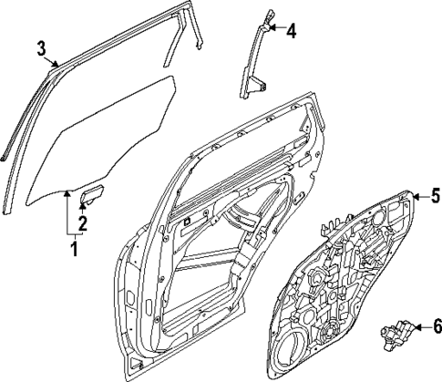 Rear Door for 2025 Genesis Electrified GV70 #0