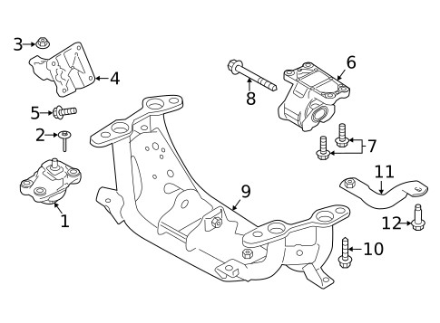 Engine & Trans Mounting for 2020 Land Rover Discovery #0