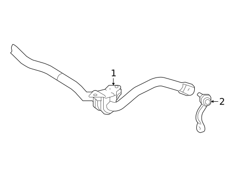 Stabilizer Bar & Components for 2024 Toyota Mirai #1