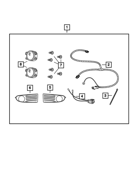 Fog Lights and Electrical for 2009 Dodge Journey #0