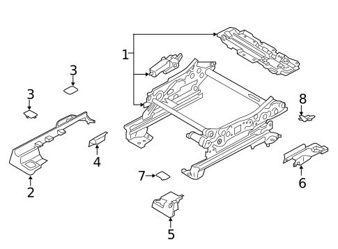 Tracks & Components for 2021 Lincoln Corsair #1