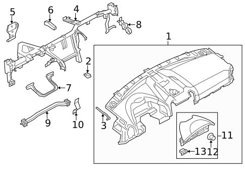 Instrument Panel for 2017 Porsche Cayenne #1