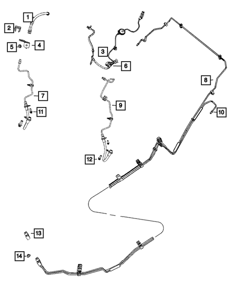 Hydraulic Control Unit, Brake Tubes and Hoses for 2012 Dodge Caliber #1