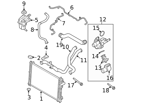 Radiator & Components for 2012 Ford Fusion #0