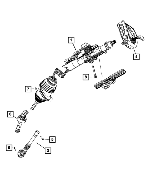 Steering Column and Intermediate Shaft for 2011 Dodge Charger #1