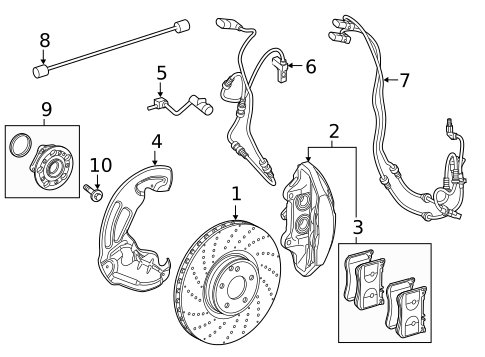 Brake Components for 2015 Mercedes-Benz S 63 AMG® #1