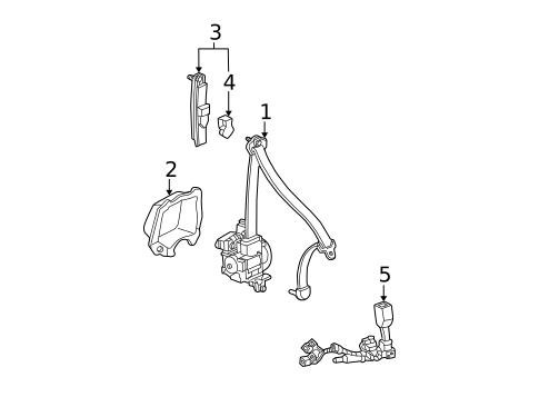 Seat Belt for 2005 Honda CR-V #1