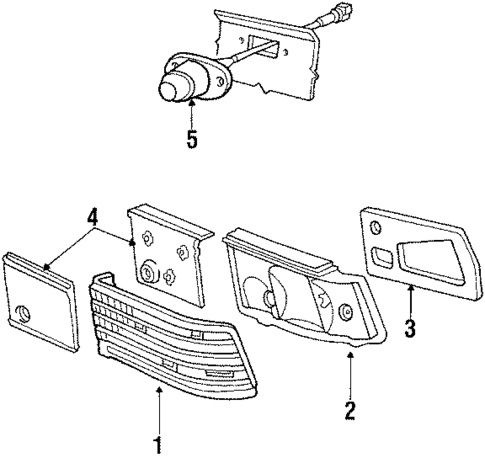 License Lamps for 1994 Dodge Shadow #0