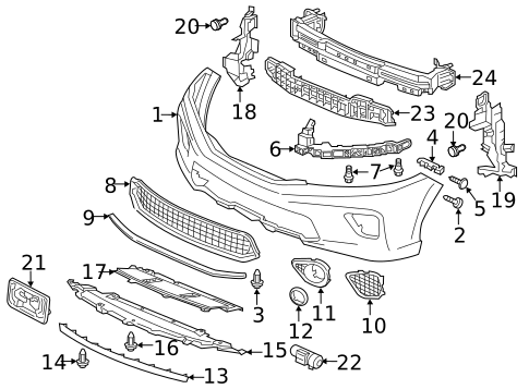 Bumper & Components - Front for 2015 Honda Accord #0