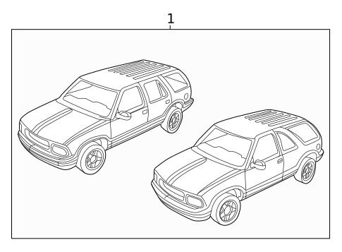 Stripe Tape for 2000 Oldsmobile Bravada #2