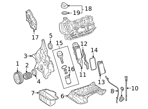 Engine Parts for 2003 Mercedes-Benz SLK320 #2