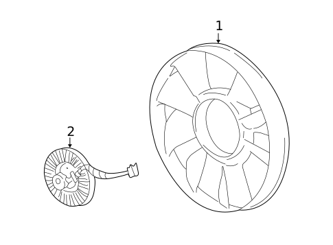 Cooling Fan for 2006 Isuzu Ascender #0