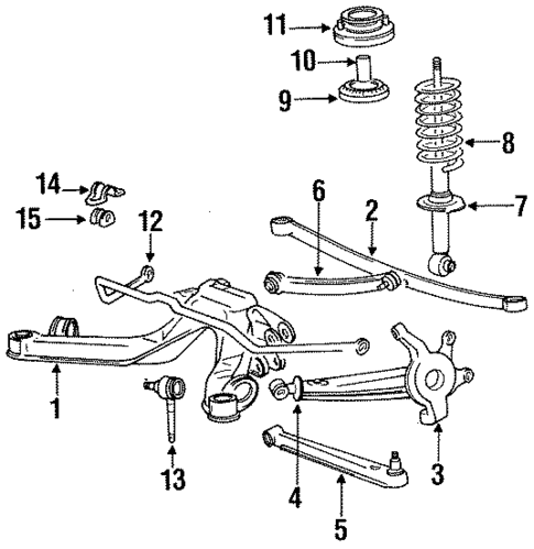 Rear Suspension for 1990 Mitsubishi Galant #2