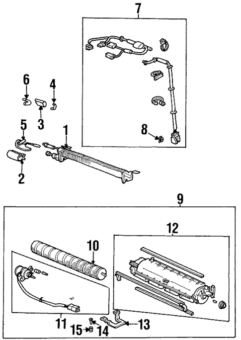Evaporator Components for 1997 Honda Odyssey #1