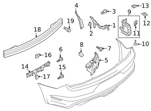 Bumper & Components - Rear for 2023 Ford Mustang #0