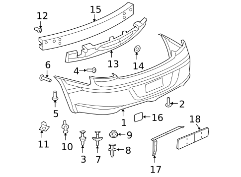 Lid & Components for 2010 Chrysler Sebring #4