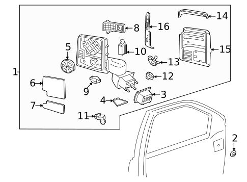 Outside Mirrors for 2025 Chevrolet Silverado 2500 HD #0