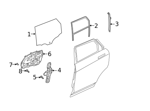 Rear Door for 2023 Land Rover Range Rover Evoque #0