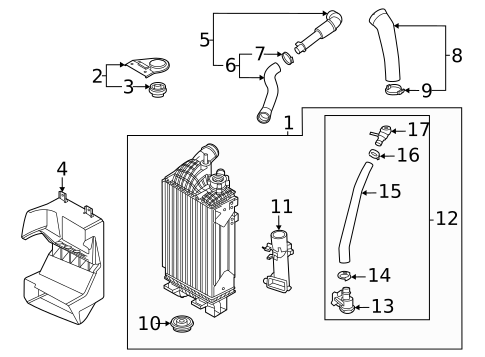 Intercooler for 2025 Kia K5 #0