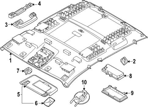 Interior Trim - Cab for 2024 Ford Ranger #1