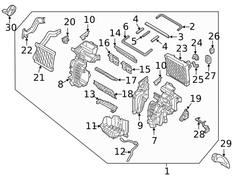 Condenser, Compressor & Lines for 2018 Hyundai Elantra GT #1