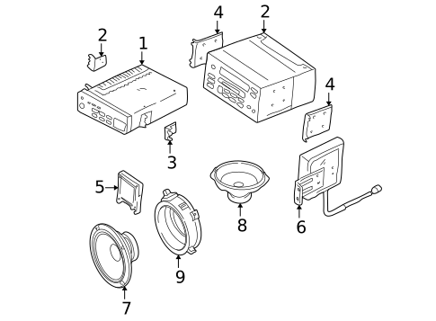 Sound System for 2004 Hyundai Santa Fe #0