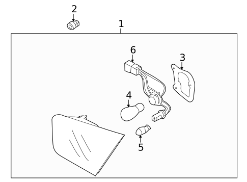Tail Lamps for 2013 Kia Forte #1