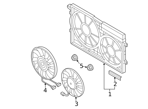 Cooling Fan for 2014 Volkswagen Beetle #0
