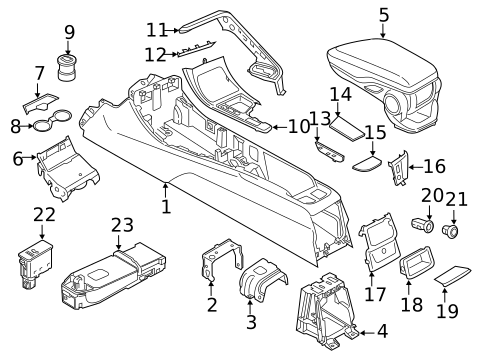 Center Console for 2019 BMW X2 #0