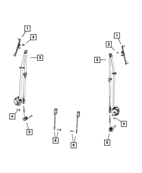 Seat Belts for 2014 Jeep Cherokee #1